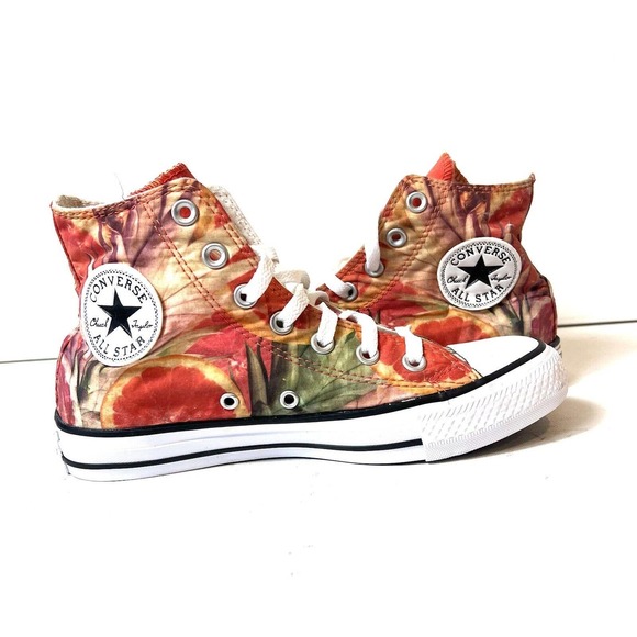 Converse Shoes Converse All Star High Top Chuck Taylor Fruit Print Womens 7 Mens 5 Ltd